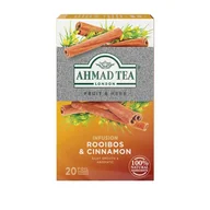Herbata - Ahmad Tea Napar Herbaciany Rooibos i Cynamon 20 torebek aluminiowych - miniaturka - grafika 1