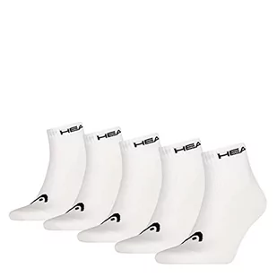 Head Uniseks Quarter Socks Skarpetki, Biały, 39-42 EU - Skarpetki męskie - miniaturka - grafika 1