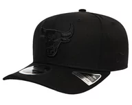 Czapki damskie - Czapka New Era 9Fifty Stretch Snap Bulls Z Daszkiem Czarna S/M - miniaturka - grafika 1