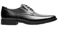 Półbuty męskie - Półbuty męskie Clarks Tilden Walk czarne 44 - miniaturka - grafika 1