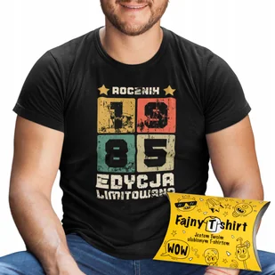 Koszulka na 40 Urodziny Prezent dla Niego Edycja Limitowana + Opakowanie S - Koszulki męskie Koszulka na 40 Urodziny Prezent dla Niego Edycja Limitowana + Opakowanie S - Koszulki męskie - miniaturka - grafika 1