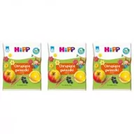 Przekąski dla dzieci - Hipp Chrupiące gwiazdki owocowe dla dzieci 1-3 lata zestaw 3 x 30 g Bio - miniaturka - grafika 1