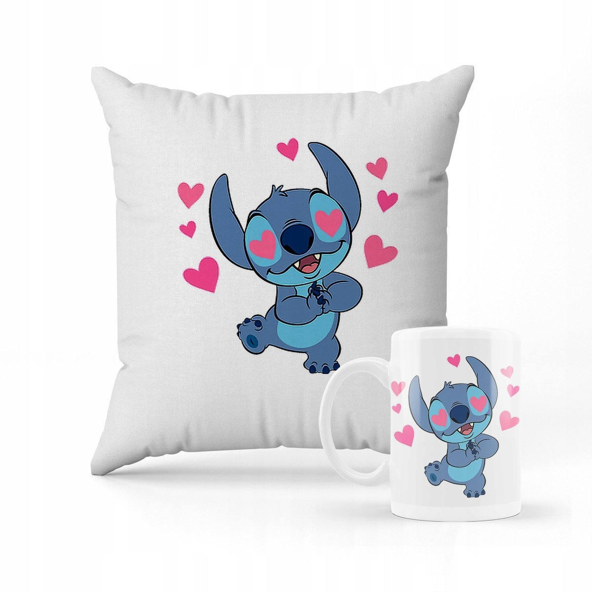 ZESTAW KUBEK + PODUSZKA Lilo i Stich + IMIĘ #8