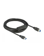 Kable komputerowe i do monitorów - Delock Kabel USB 3.1 Gen1 USB-A M USB-B M 5m czarny aktywny - miniaturka - grafika 1
