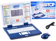 Zabawki interaktywne dla dzieci - INNY LAPTOP EDUKACYJNY 65 PROGRAMÓW POLSKI ANGIELSKI CZ19936 - miniaturka - grafika 1