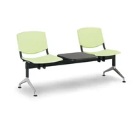 Inne meble biurowe - Euroseat Plastikowa ławka Smile, 2-siedzenia + stolik 300340 - miniaturka - grafika 1