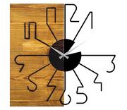 Zegary - Zegar ścienny 58 cm 1xAA drewno/metal - miniaturka - grafika 1