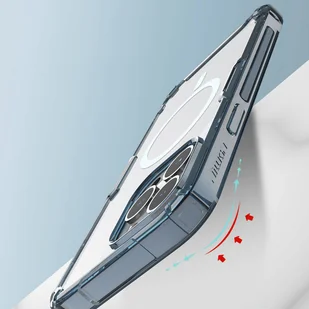 Nillkin Nature Pro Magnetic Case etui iPhone 14 Pro Max magnetyczny pokrowiec MagSafe niebieski - Etui i futerały do telefonów - miniaturka - grafika 14