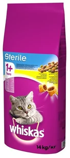 WHISKAS Sterile 2x14 kg - sucha karma dla dorosłego kota po zabiegu kastracji, z pysznym kurczakiem - Sucha karma dla kotów - miniaturka - grafika 2