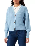 Swetry damskie - Vero Moda Kobiety Vmlea Ls V-Neck Cuff Cardigan Noos Kardigan, Blue Bell, XS - miniaturka - grafika 1
