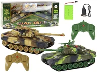 Samochody i pojazdy dla dzieci - ﻿Zestaw Czołgi Walczące Zdalnie Sterowane Czołg War Tank RC Bitwa Podczerwie - miniaturka - grafika 1
