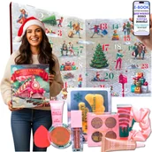Ozdoby bożonarodzeniowe - EKSKLUZYWNY KALENDARZ ADWENTOWY KOSMETYCZNY Zestaw Kosmetyków Adwent Do Pielęgnacji Twarzy Ciała PREZENT DLA CÓRKI Nastolatki Siostry Kobiety Ni.. - miniaturka - grafika 1