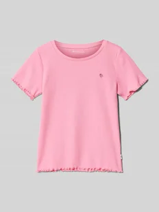 T-shirt o kroju regular fit z małym nadrukiem z motywem - Koszulki dla dziewczynek - miniaturka - grafika 1