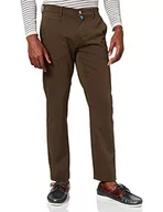Spodnie męskie - Pierre Cardin Spodnie męskie Futureflex, Zielony (Khaki 79), 34W / 36L - miniaturka - grafika 1