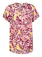 Bluzki damskie - Sublevel Bluzka w kolorze bordowo-białym - miniaturka - grafika 1