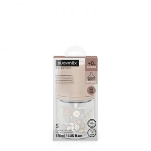 Suavinex BUTELKA SZKLANA 120ML SX PRO PRZEPŁYW WOLNY WONDERLAND RÓŻOWA LIBERTY - Butelki dla niemowląt Suavinex BUTELKA SZKLANA 120ML SX PRO PRZEPŁYW WOLNY WONDERLAND RÓŻOWA LIBERTY - Butelki dla niemowląt - miniaturka - grafika 1
