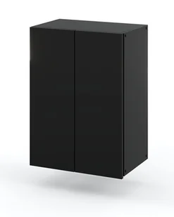 Szafka Łazienkowa Wisząca Czarna Słupek Łazienkowy Loft 40 CM x 60 CM - Szafki łazienkowe - miniaturka - grafika 1