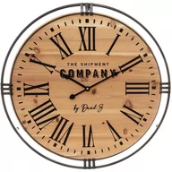 Zegary - Atmosphera Okrągły zegar ścienny COLONIAL drewniany 58 cm B07TBXS5WQ - miniaturka - grafika 1