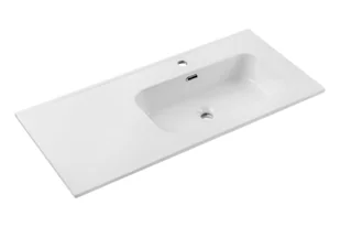 Umywalka meblowa Comad Go 100x46 cm prostokątna prawa biały połysk - Umywalki - miniaturka - grafika 1