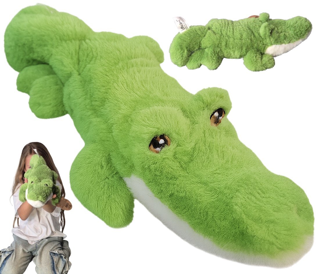 Maskotka Krokodyl Pluszak Kajman Aligator Przytulanka dzikie zwierzęta 37x22x11