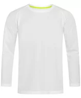 Koszulki męskie - Longsleeve Sportowy, Koszulka, T-shirt z Długim Rękawem, Biały, ACTIVE-DRY Poliester - Stedman - miniaturka - grafika 1