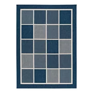 Dywany zewnętrzne - Niebieski dywan odpowiedni na zewnątrz Universal Nicol Squares, 80x150 cm - miniaturka - grafika 1