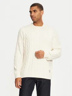 Pepe Jeans Sweter Camdem PM702455 Biały Regular Fit - Swetry męskie - miniaturka - grafika 1