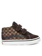 Buty dla chłopców - Vans Sneakersy SK8-Mid Reissue V VN000CQ0BRO1 Brązowy - miniaturka - grafika 1
