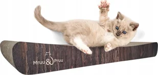 DRAPAK DLA KOTA KARTONOWY LEGOWISKO SIGMA Mruu&Pruu Brązowy - Drapaki dla kotów - miniaturka - grafika 1