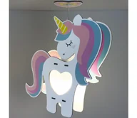 Wyposażenie pokoiku dziecięcego - Dalber 41597 - Żyrandol dziecięcy UNICORN 1xE27/15W/230V - miniaturka - grafika 1