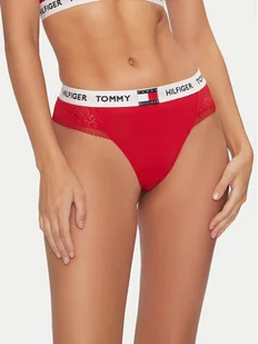 Tommy Hilfiger Stringi UW0UW05619 Czerwony - Majtki damskie - miniaturka - grafika 1