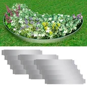 Ogrodzenia - vidaXL Metalowe ograniczniki ogrodowe 100 x 15 cm (15 szt) - miniaturka - grafika 1