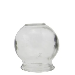 Szklana bańka chińska ogniowa - Rozmiar 2 - Akcesoria medycyny naturalnej - miniaturka - grafika 1