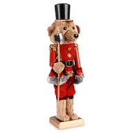 Ozdoby bożonarodzeniowe - Vilde Figurka Dekoracyjna Miś Dziadek Do Orzechów 39 Cm - miniaturka - grafika 1