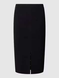 Spódnice - Spódnica ołówkowa z wyhaftowanym logo model ‘HOOK & EY€’ - grafika 1