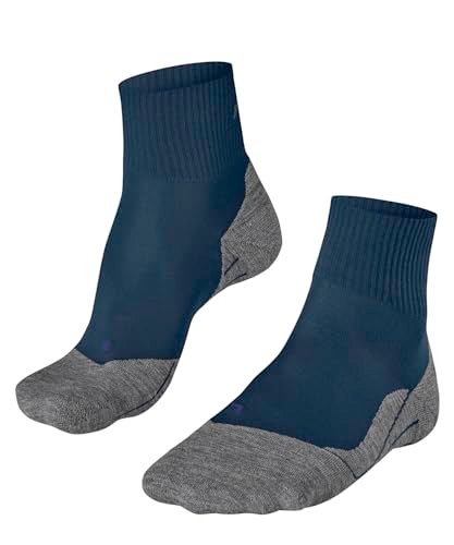 FALKE Mężczyźni Skarpety do wędrówek TK5 Wander Cool Short M Sso Oddychający I Szybkoschnący przeciw pęcherzom cienkie 1 Para, Niebieski Blue Pond 6598, 44-45