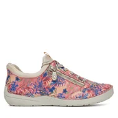 Sneakersy damskie - Sneakersy Rieker 52567-90 Kolorowy - miniaturka - grafika 1