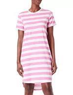 Sukienki - ONLY Women's ONLMAY S/S Stripe Dress JRS Sukienka, Super Pink/Stripes:Cloud Dancer (kia), XS - miniaturka - grafika 1