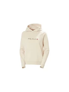Bluza damska z kapturem HELLY HANSEN W CORE GRAPHIC HOODI beżowa L - Bluzy damskie - miniaturka - grafika 1