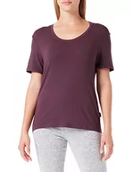 Koszulki i topy damskie - Calvin Klein Damska koszulka z okrągłym dekoltem S/S, Śliwka zasilająca, XS - miniaturka - grafika 1