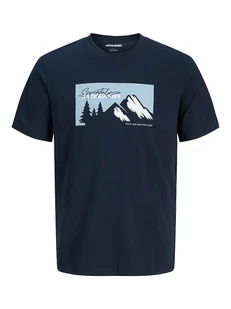 Jack & Jones Koszulka w kolorze granatowym - Koszulki męskie - miniaturka - grafika 1