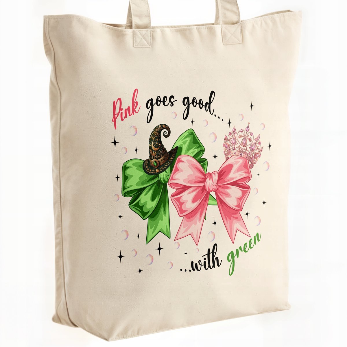 Torba bawełniana Premium Wicked For Good Oz Elphaba Glinda Dla Fanów