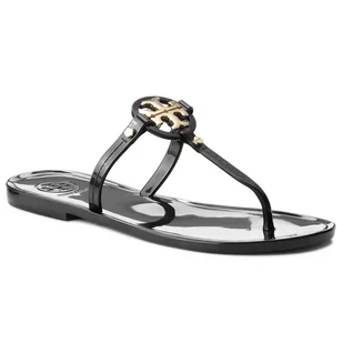 Japonki TORY BURCH - Mini Miller Flat Thong 51148678 Black 001 - Klapki i japonki damskie - miniaturka - grafika 1