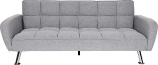 Sofa HWC-K19, sofa rozkładana sofa rozkładana sofa rozkładana sofa rozkładana sofa rozkładana, funkcja spania z zawieszeniem nosag 203cm ~ tkanina/tekstylia jasnoszary - Sofy i kanapy - miniaturka - grafika 1