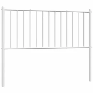 Metalowe wezgłowie, białe, 112x3x90 cm Lumarko! - Inne meble do sypialni - miniaturka - grafika 3