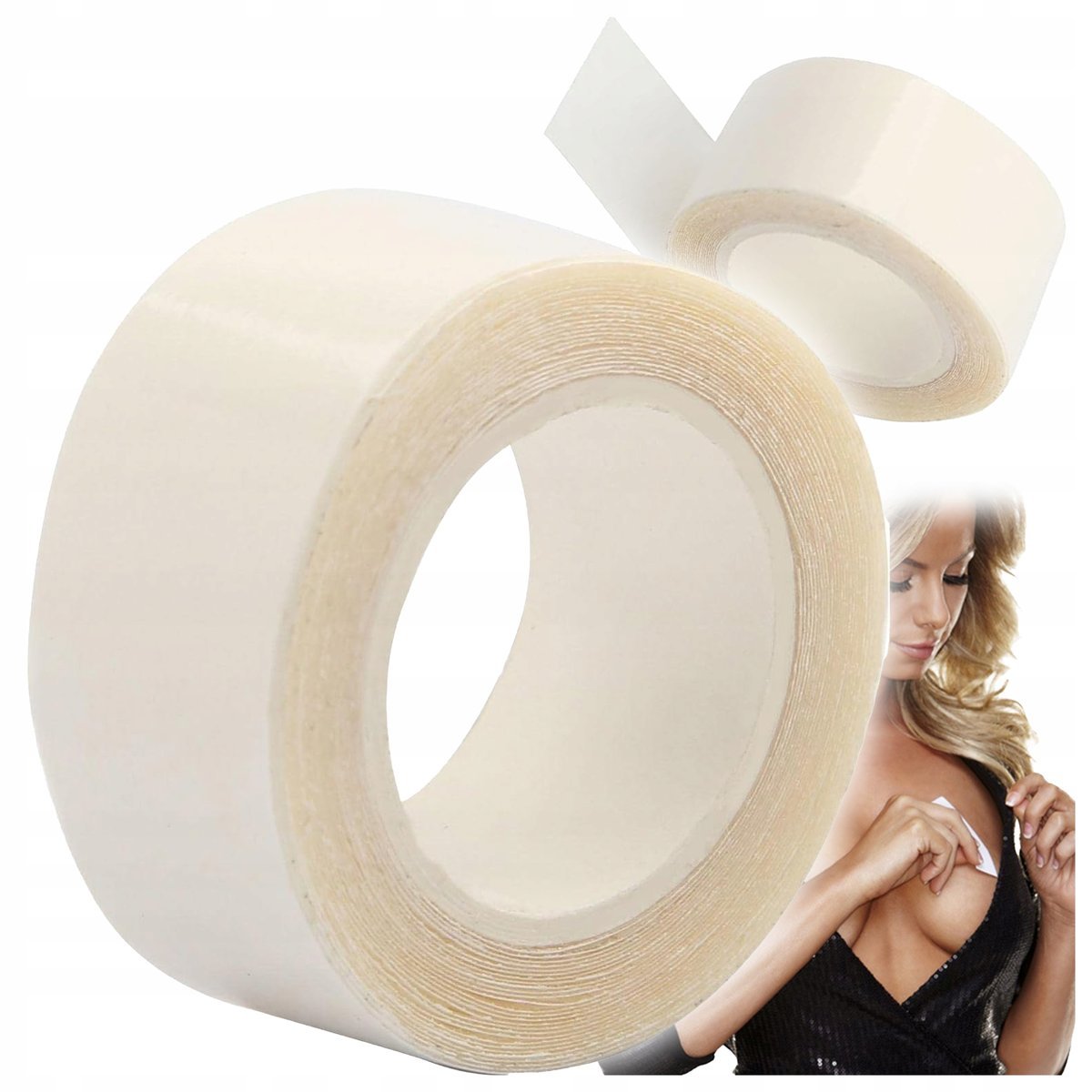 PLASTRY DO UBRAŃ I CIAŁA TAŚMA DWUSTRONNA ROLKA DLA KOBIET MOCNA do Dekoltu