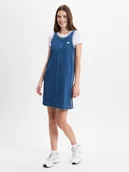 Sukienki - adidas Originals Dżinsowa sukienka damska Kobiety Bawełna niebieski jednolity, S - miniaturka - grafika 1