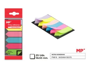 Karteczki Samoprzylepne, Zakładki 18X55 Mm 6X25H - Gadżety  do biura - miniaturka - grafika 1
