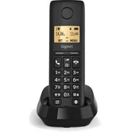 Telefony stacjonarne - GIGASET Pure 100 Czarny - miniaturka - grafika 1