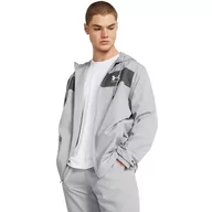 Kurtki męskie - Męska kurtka treningowa Under Armour UA Sportstyle Windbreaker - szara - UNDER ARMOUR - miniaturka - grafika 1